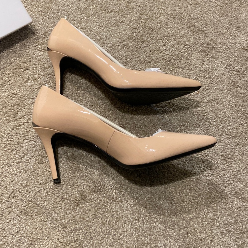 Calvin Klein Gayle Python Patent Heels - Picture 4 of 11